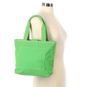 Green tote bag